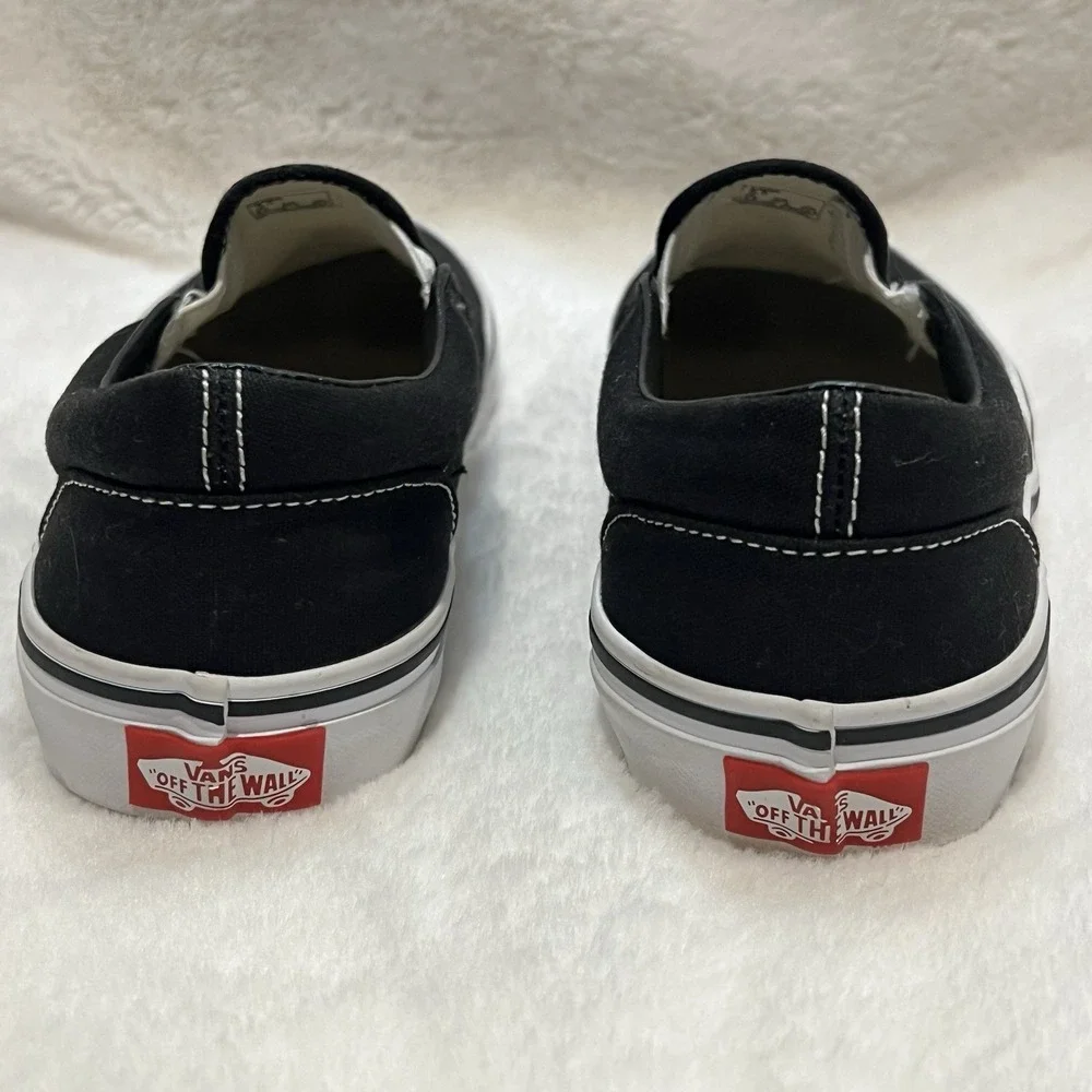 Vans Classic Slip On Sneaker Skate‎ Shoes US 5.5 UK 4.5 EUR 37Black White Canvas